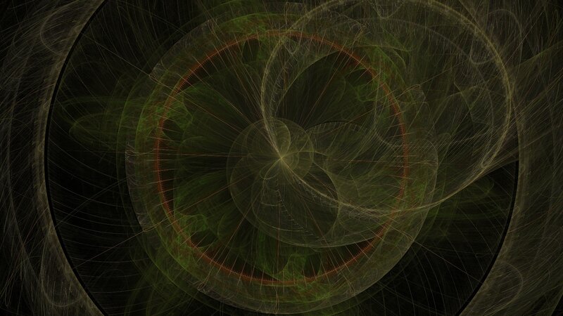 Abstract Fractal Spiral — Green