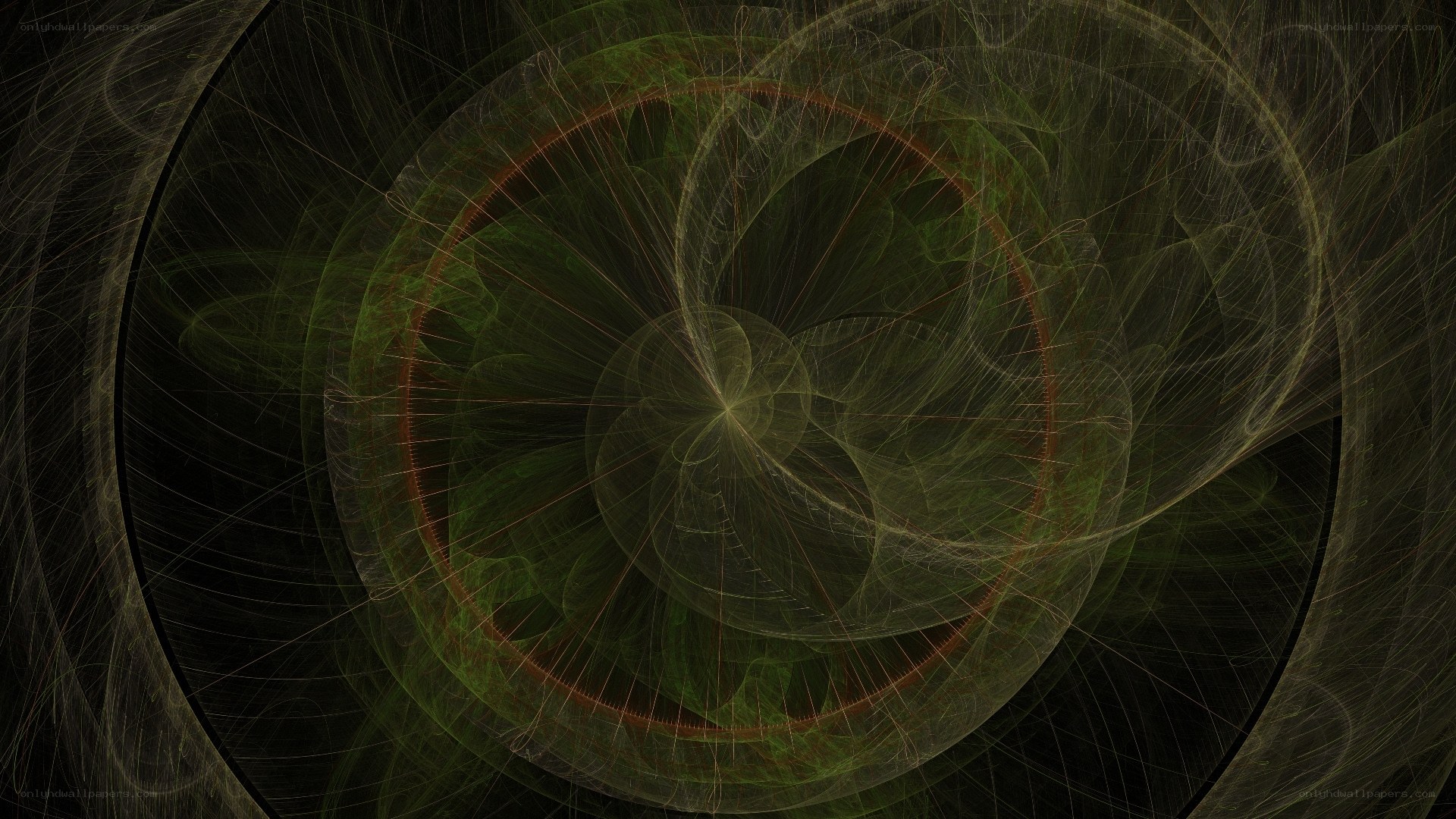 Abstract fractal spiral pattern