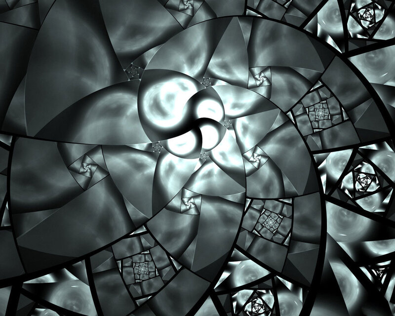 Abstract fractal spiral pattern