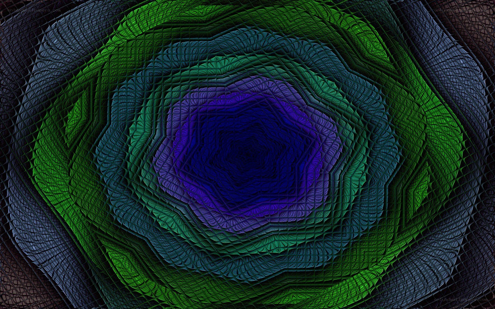 Abstract fractal spiral pattern