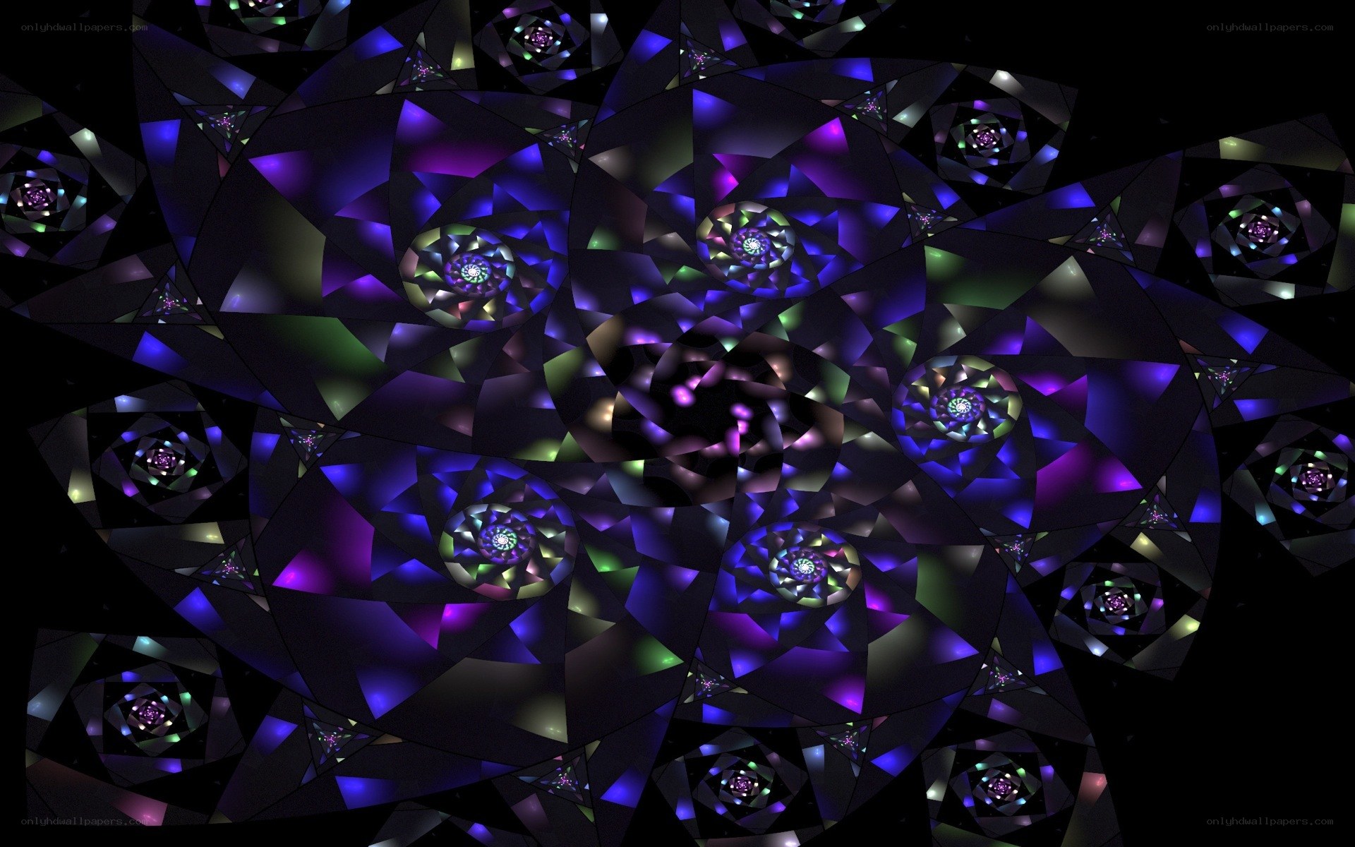 Abstract fractal spiral pattern