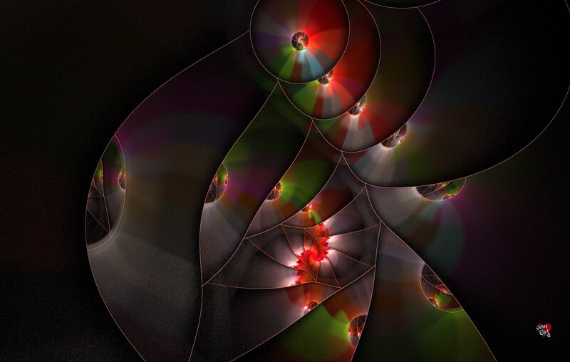 Abstract fractal spiral pattern