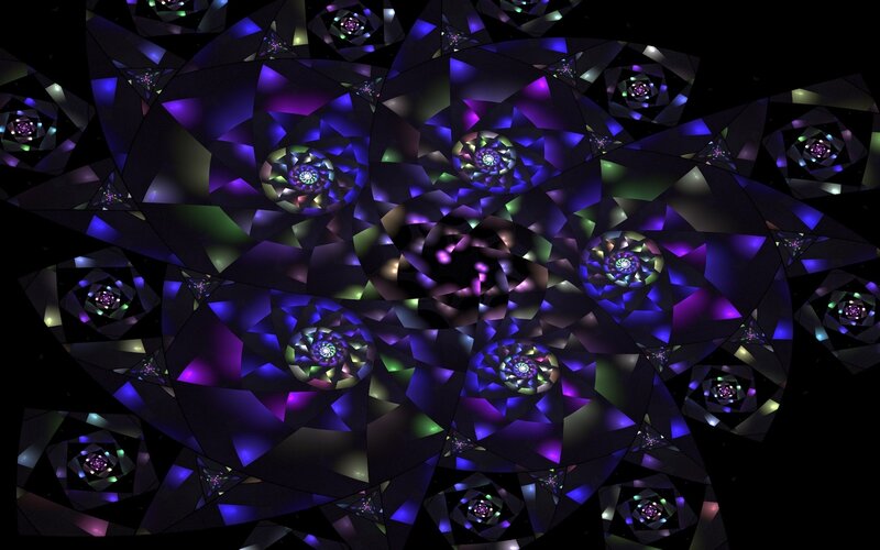 Abstract fractal spiral pattern