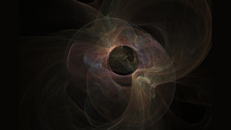 Abstract fractal spiral