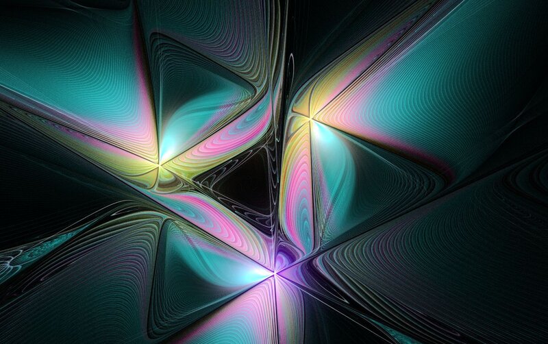 Abstract fractal star pattern