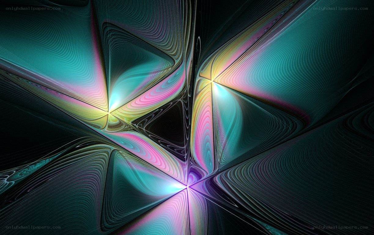 Abstract fractal star pattern