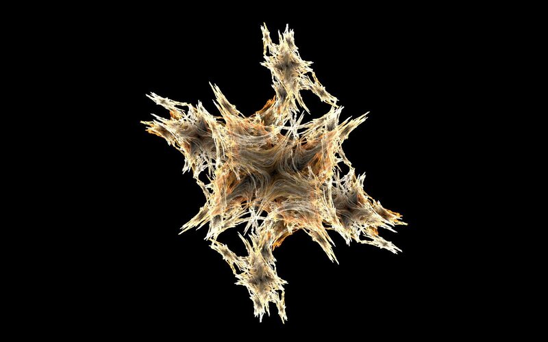 abstract fractal star shape