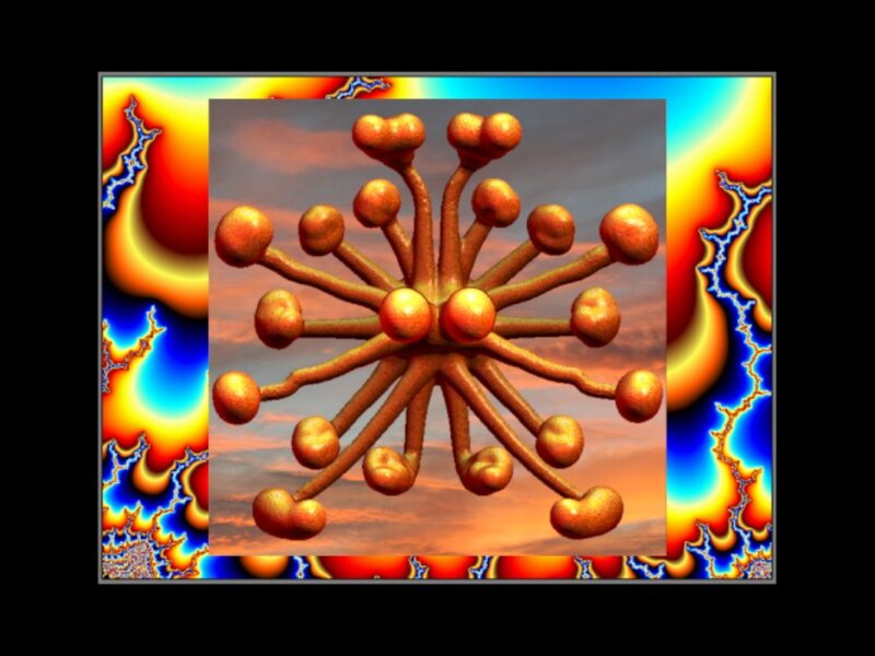 Abstract Fractal Structure — Orange
