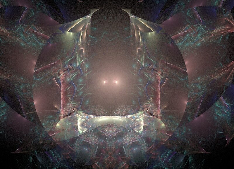 Abstract Fractal Structure — Purple