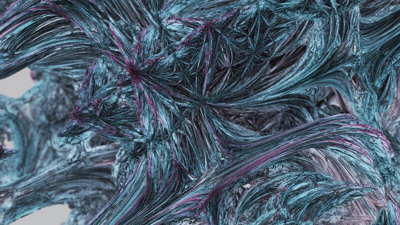 Abstract Fractal Structure — Teal