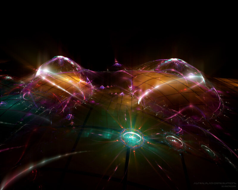 Abstract Fractal Structures — Purple