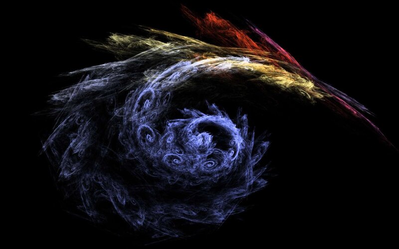 Abstract fractal swirl