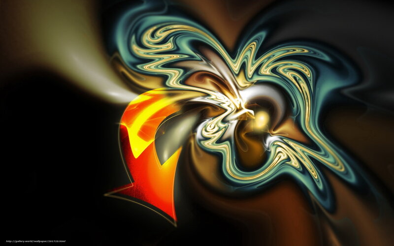Abstract Fractal Swirl — Black, Dramatic, Digital Art, Swirls