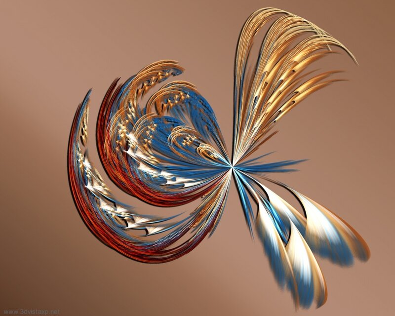 Abstract Fractal Swirl — Blue, Dynamic, Digital Art