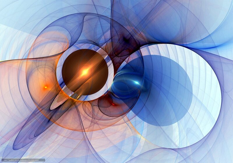 Abstract Fractal Swirl — Blue, Dynamic