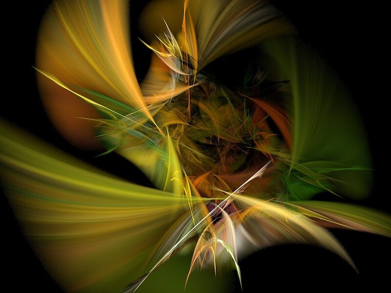 Abstract Fractal Swirl — Green