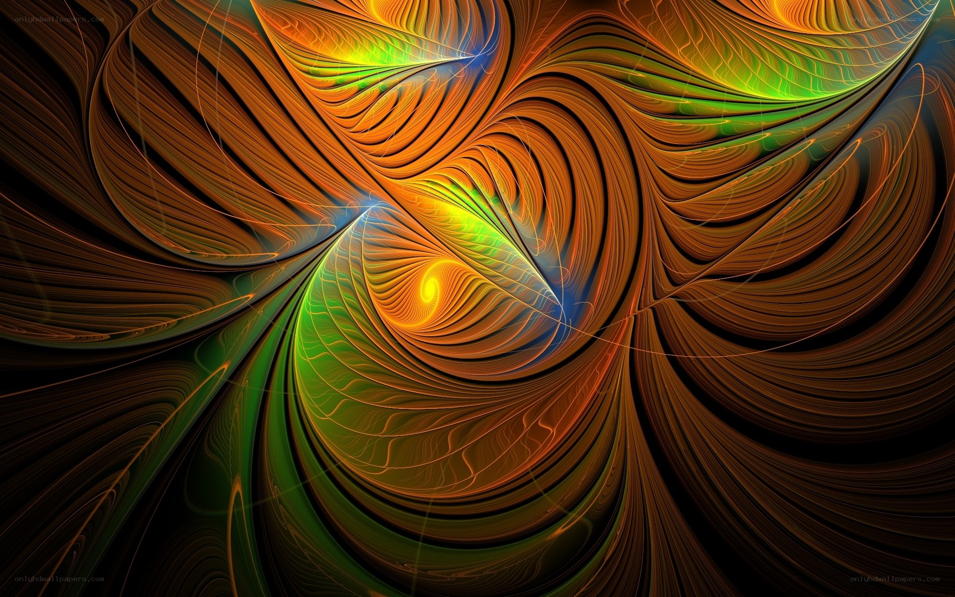 Abstract fractal swirl pattern