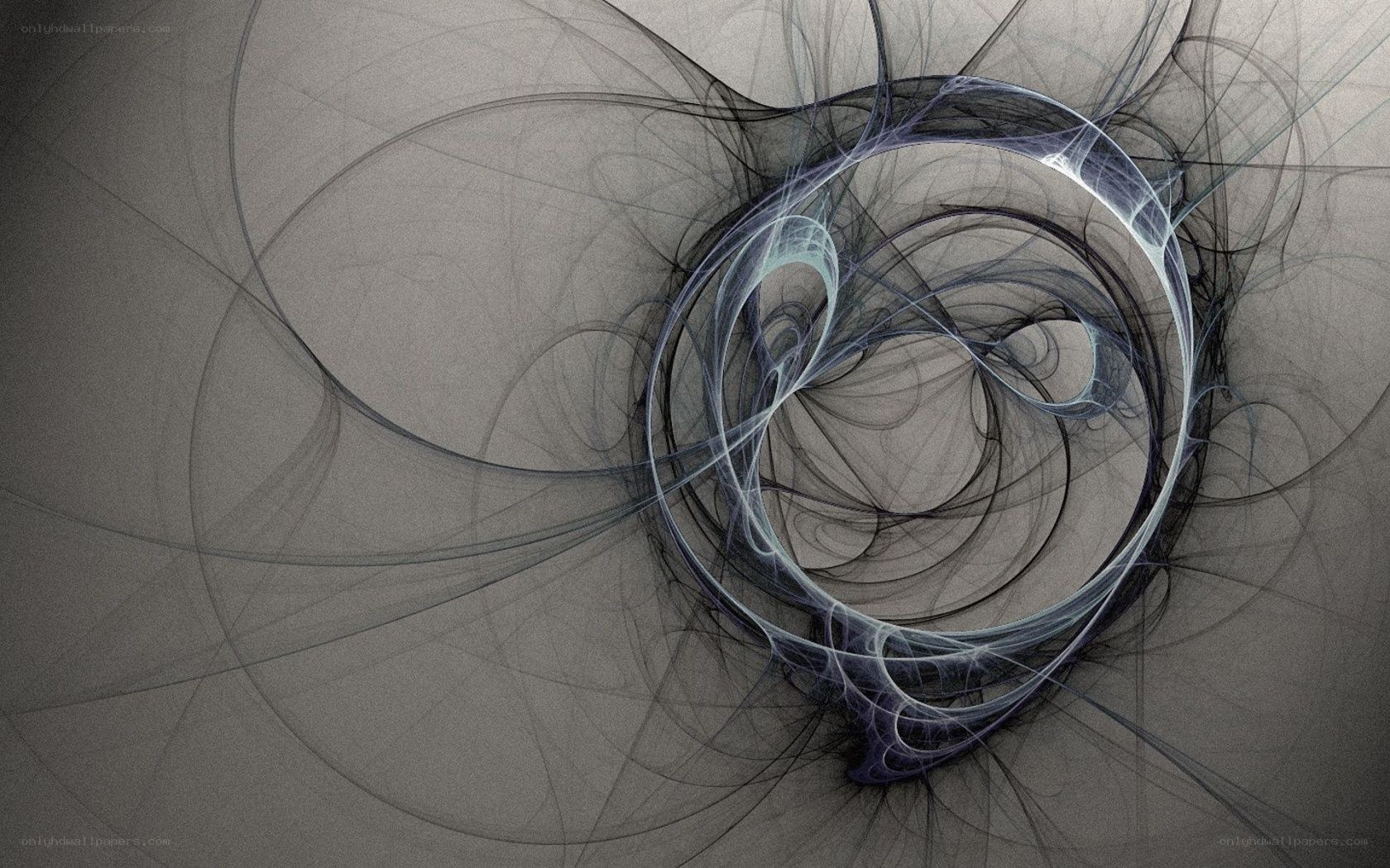 Abstract fractal swirl pattern
