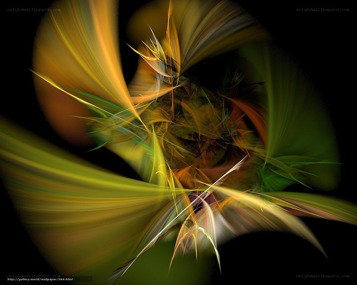 Abstract fractal swirl