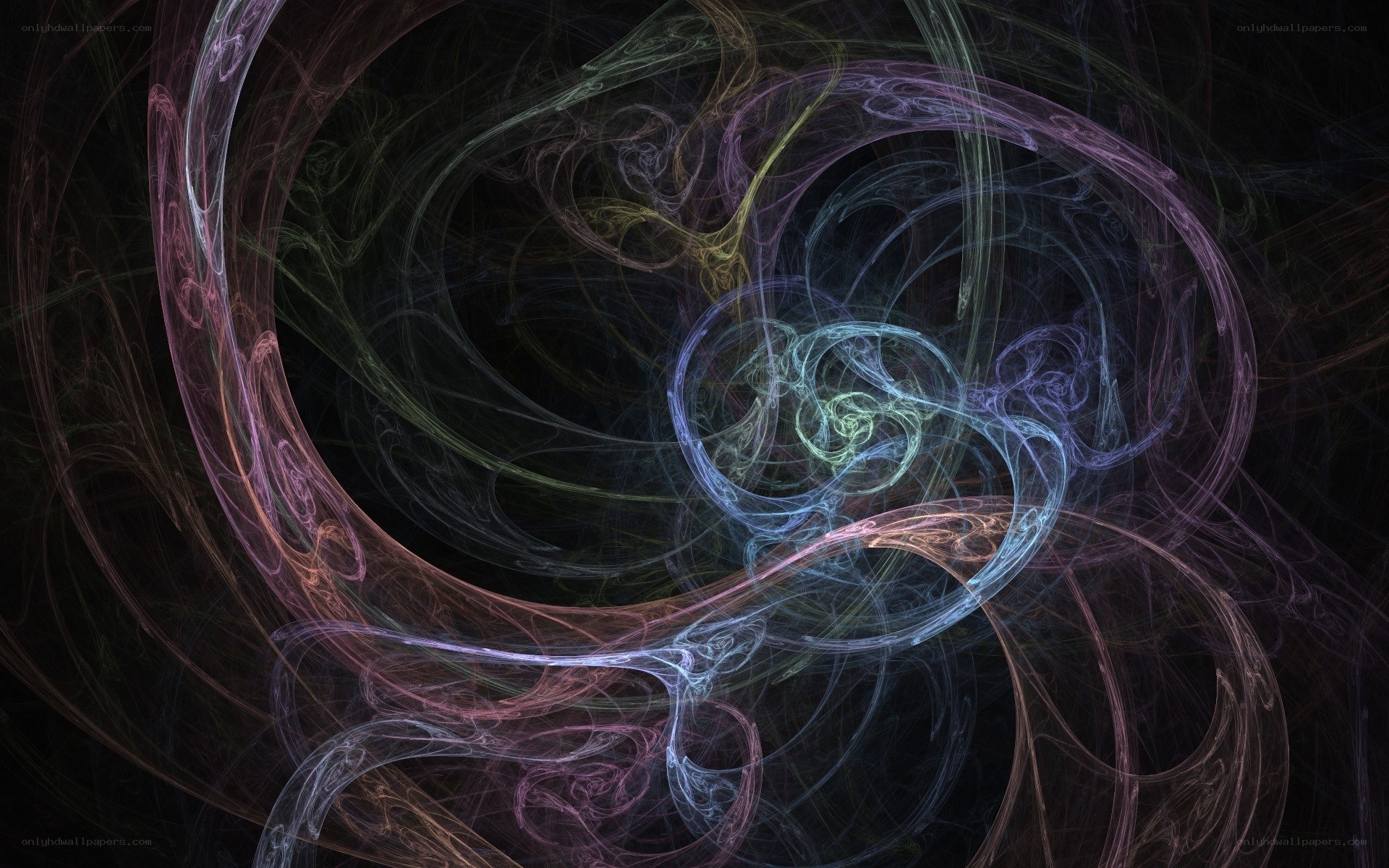 Abstract fractal swirls