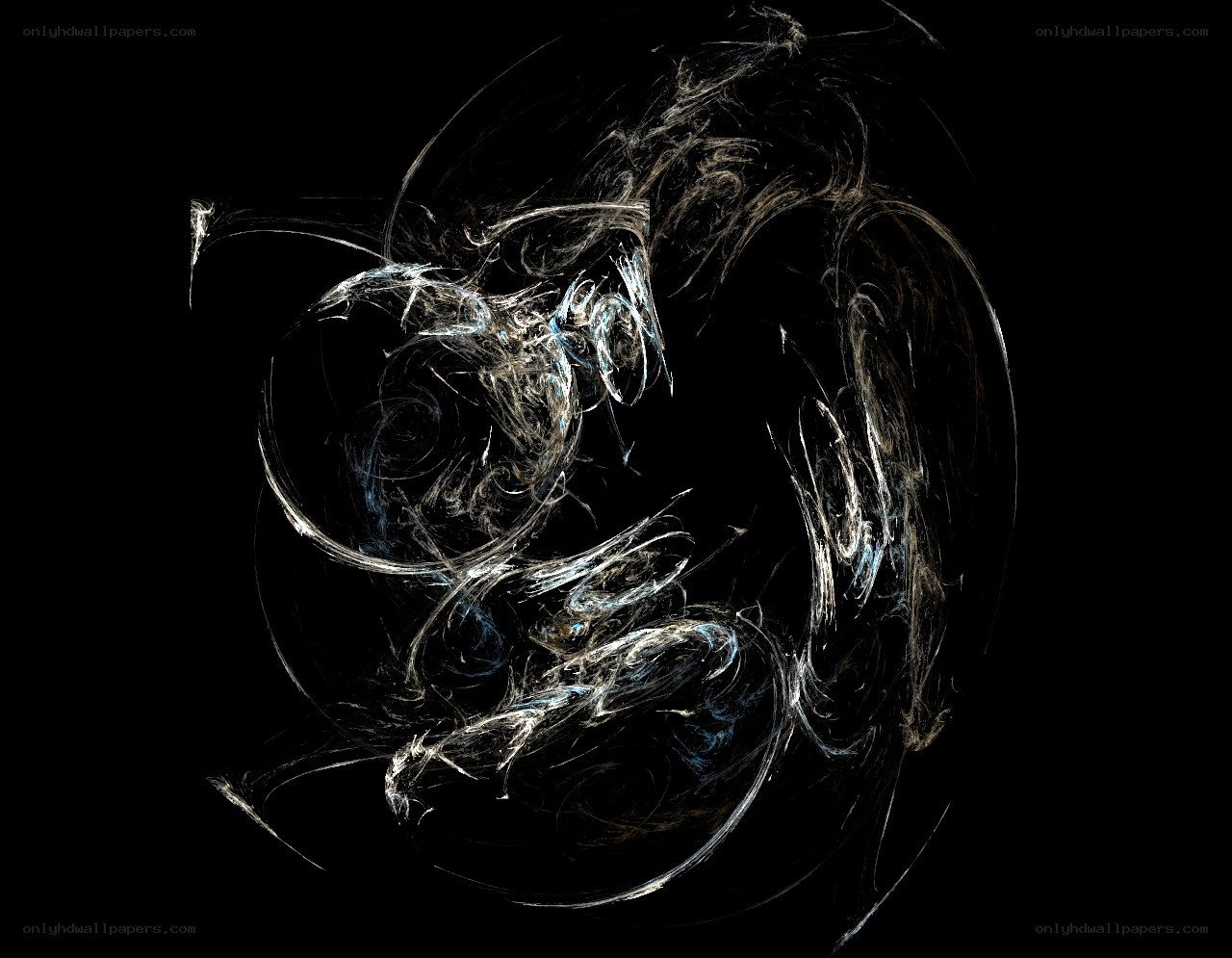 Abstract fractal swirls