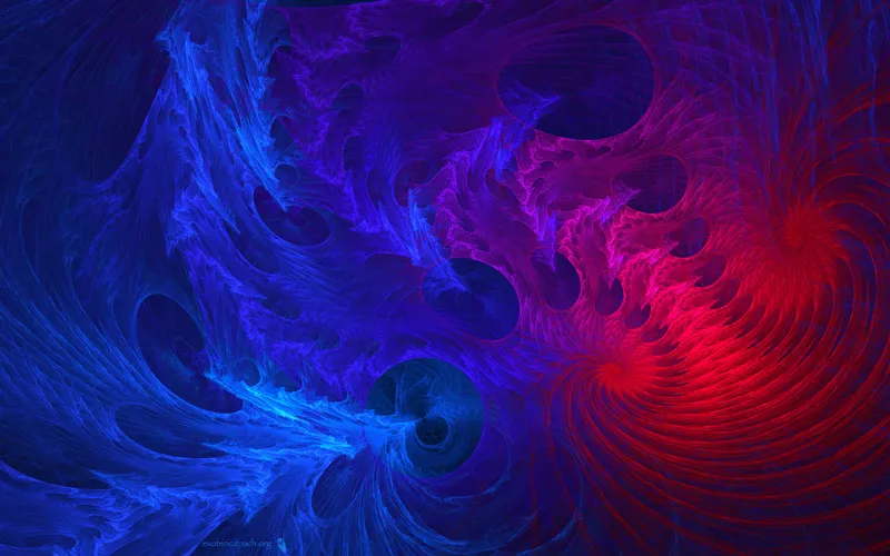 Abstract fractal swirls