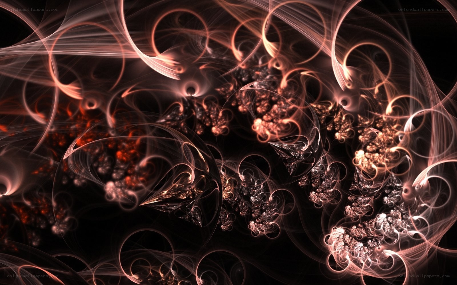 Abstract fractal swirls