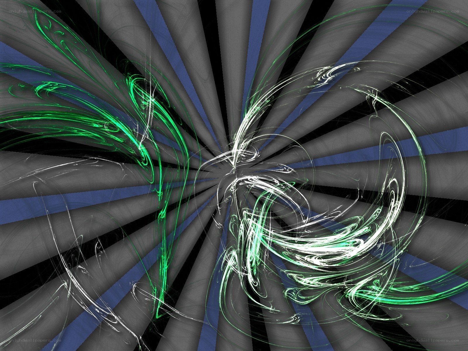 Abstract fractal swirls