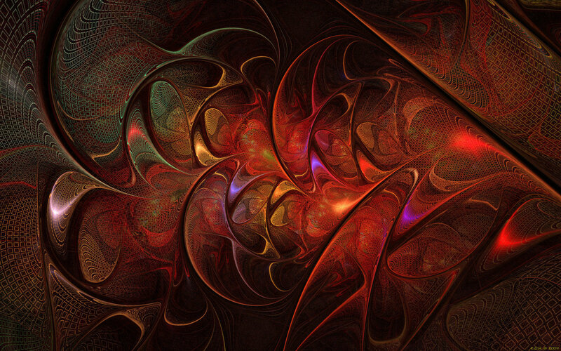 Abstract fractal swirls