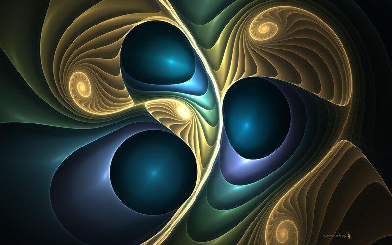 Abstract fractal swirls