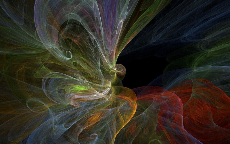 Abstract fractal swirls
