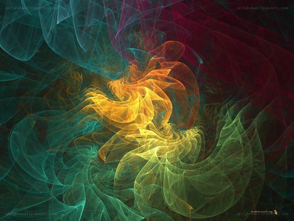 Abstract fractal swirls