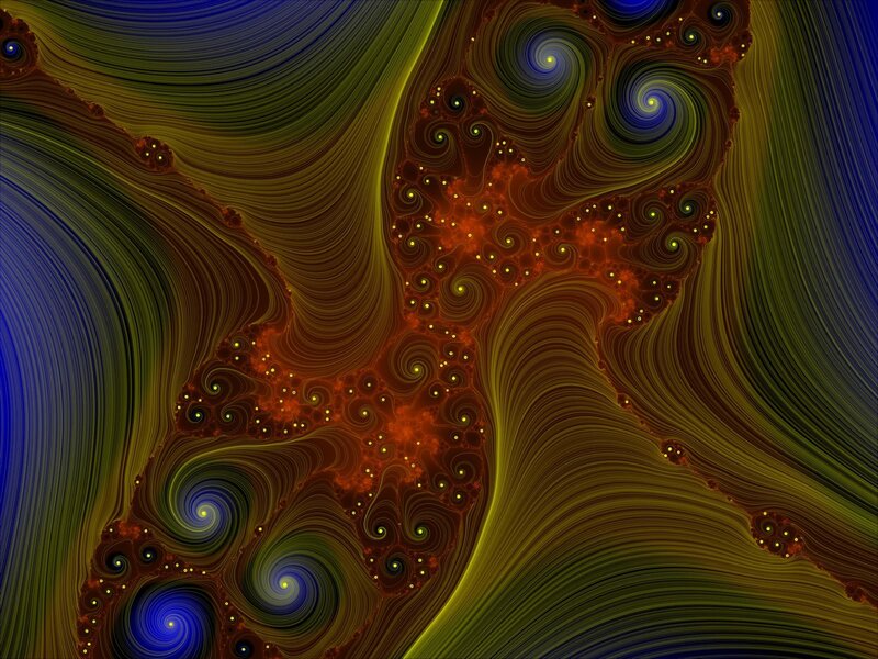 Abstract fractal swirls