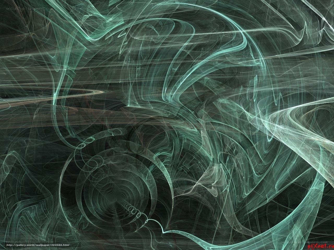 Abstract fractal swirls