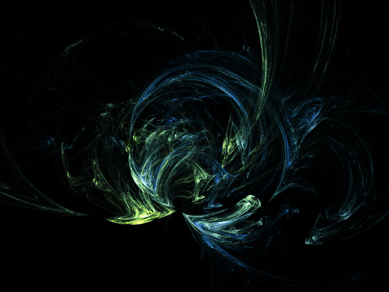 Abstract Fractal Swirls — Blue