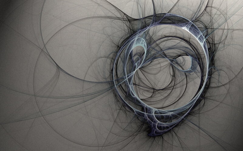 Abstract Fractal Swirls — Gray, Calm