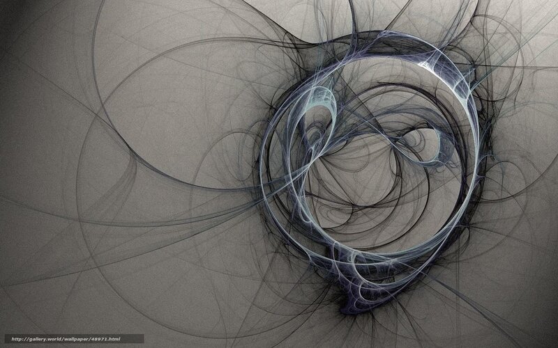 Abstract Fractal Swirls — Gray