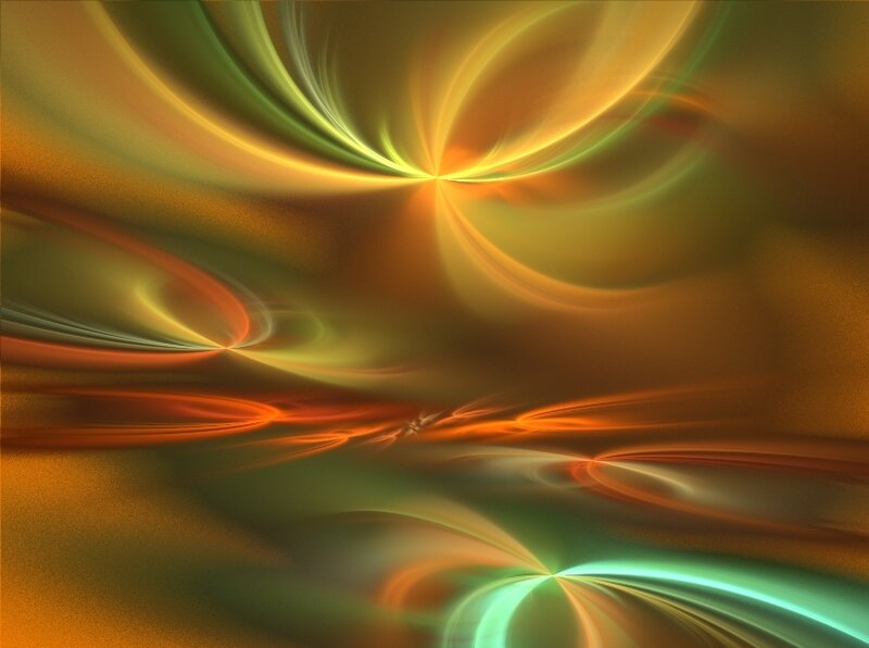 Abstract Fractal Swirls — Green