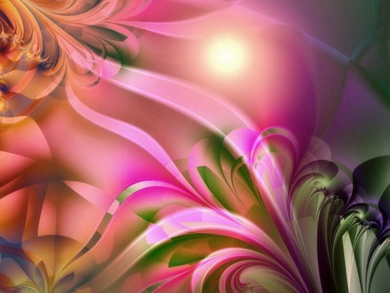 Abstract Fractal Swirls — Pink
