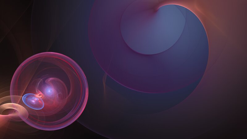Abstract Fractal Swirls — Purple, Mystical, Digital Art