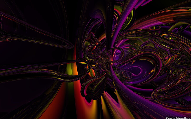 Abstract Fractal Swirls — Purple