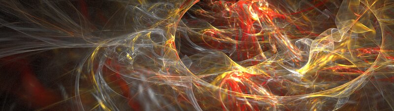 Abstract Fractal Swirls — Red, Dynamic