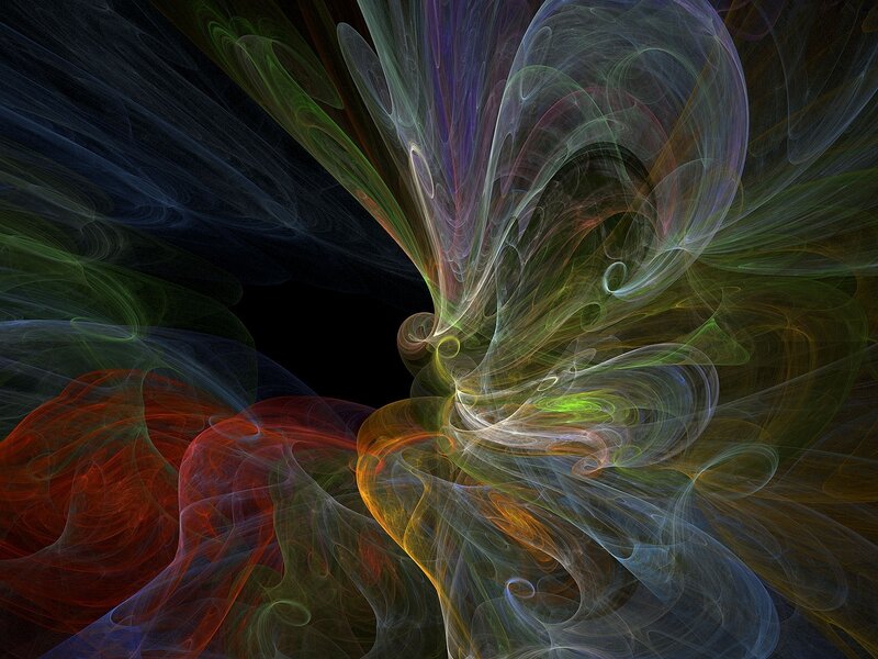 Abstract fractal swirls