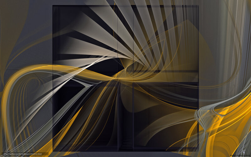 Abstract Fractal Swirls — Yellow