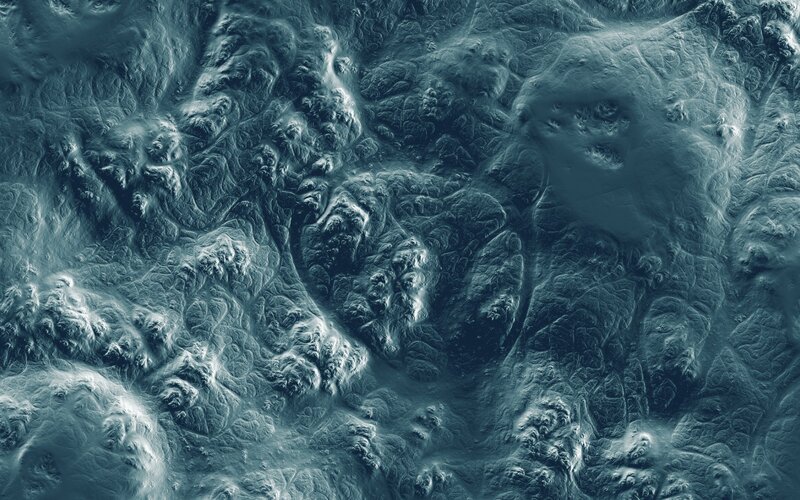 abstract fractal terrain