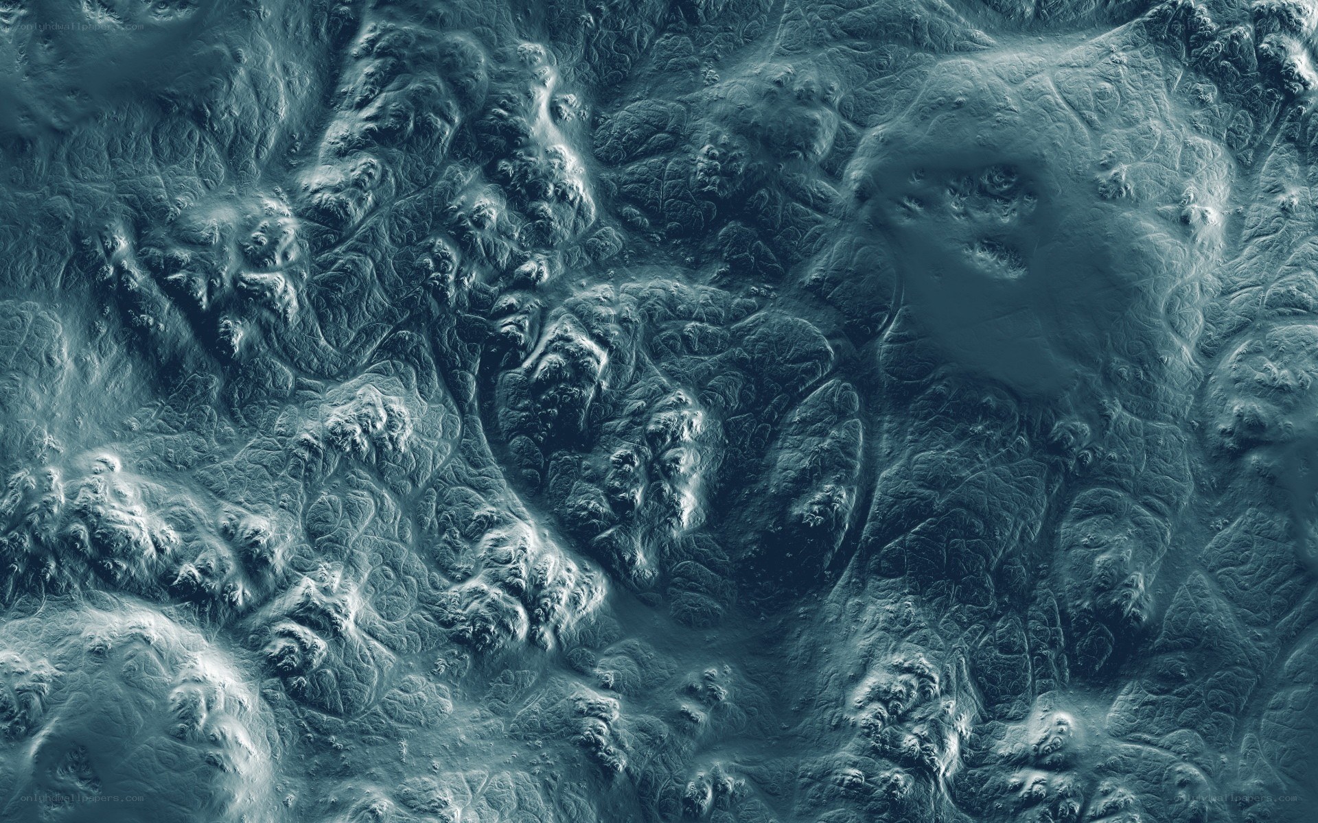 abstract fractal terrain
