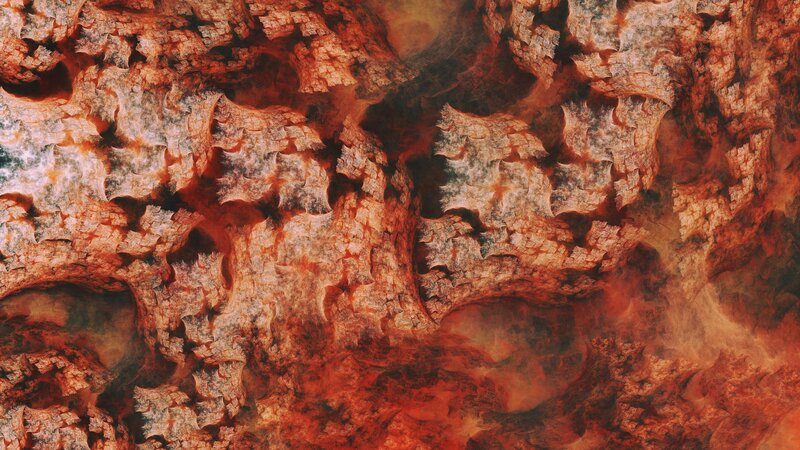 Abstract Fractal Texture — Red