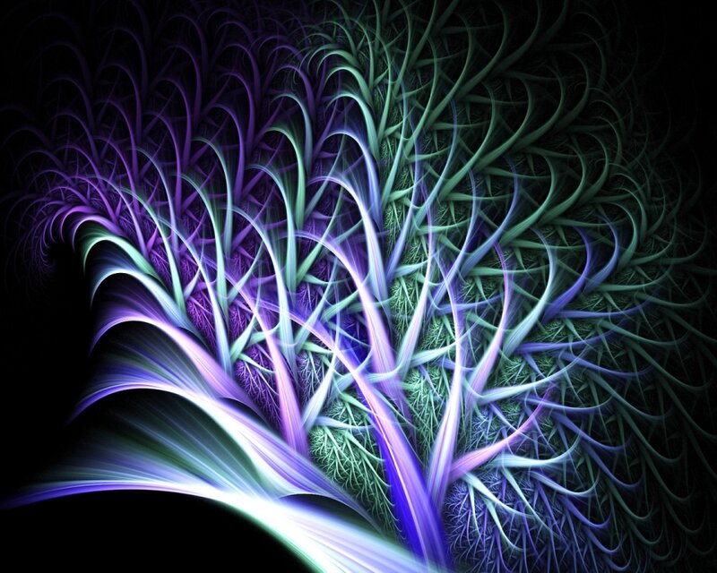 Abstract fractal tree design