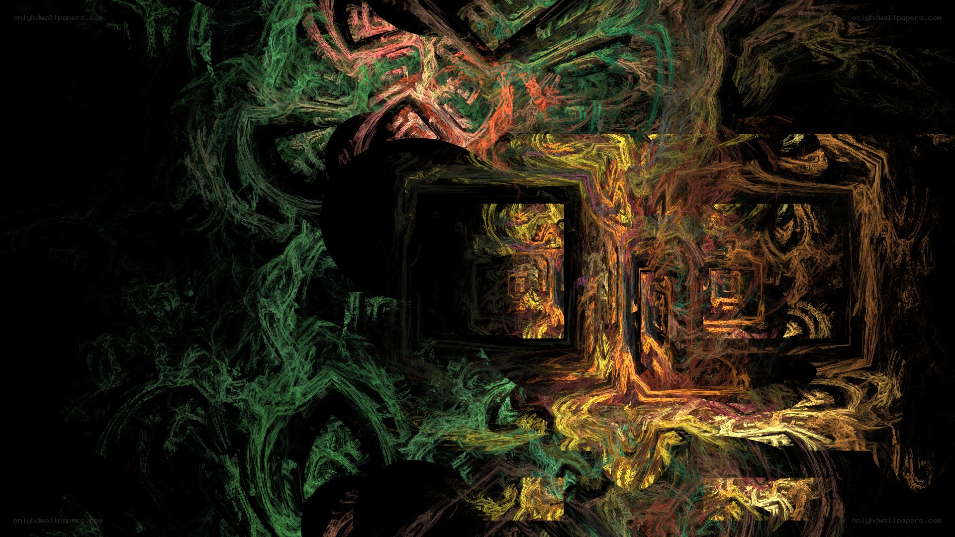 Abstract fractal tunnel