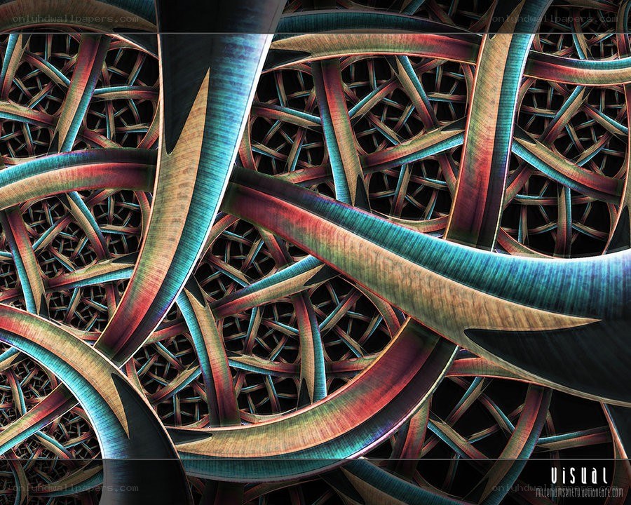 Abstract fractal tunnel structure